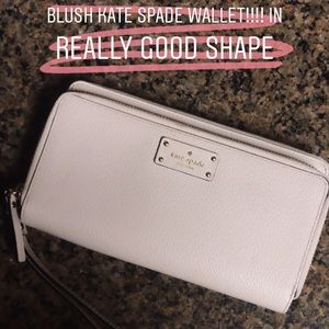 Blush colored Kate Spade wallet!!!!